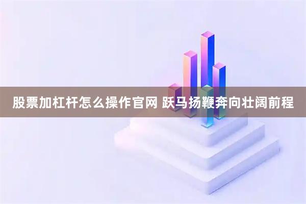 股票加杠杆怎么操作官网 跃马扬鞭奔向壮阔前程